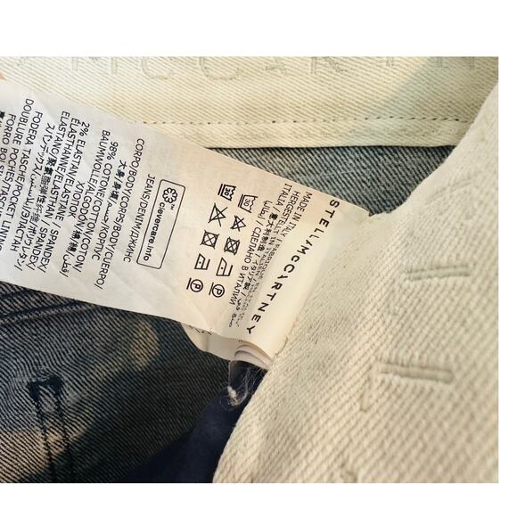 Stella McCartney Degrade Mid Rise Straight Leg Relaxed Multi Color Jeans Size 29 - Picture 11 of 15